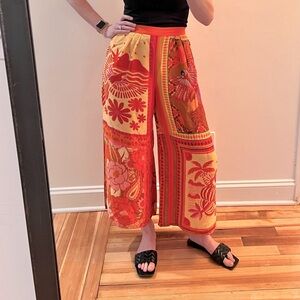 Farm Rio small silky pants